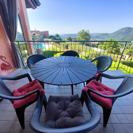Red With Shared Pool And Private Garden Is The New Black On Garda Villa